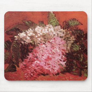 Pink Lilacs by Vincent van Gogh, Still Life Flower Mouse Pad