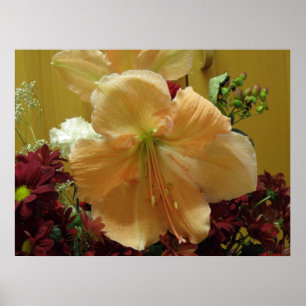 Pink Lilies Bouquet Print