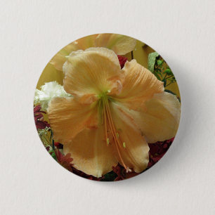 Pink Lily Bouquet Button