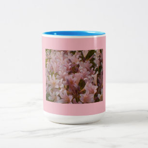 Pink Lily Bouquet Two-Tone Coffee Mug