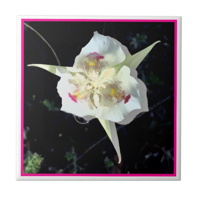 Pink Lily Fairy Tile (Front)