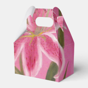 Pink Lily Favor Box