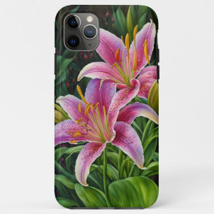 Pink Lily Flower Garden Art Phone Case