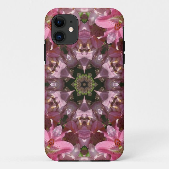 Pink Lily Fusion Kaleidoscope Case-Mate iPhone Case (Back)