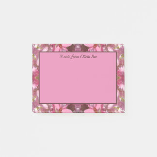 Pink Lily Fusion Kaleidoscope Post-it Notes
