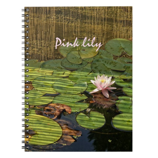 pink lily notebook (Front)
