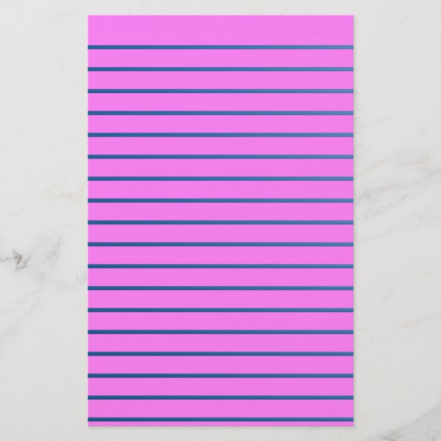 Pink Lined Stationery (Front)