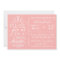 Pink Linen Bridal Shower Invitation