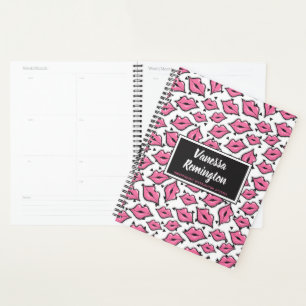 Pink Lip Kiss Lipstick & Beauty Distributor Custom Planner