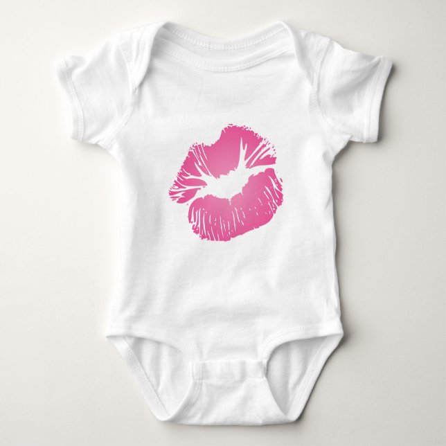 Pink LIps Baby Bodysuit (Front)