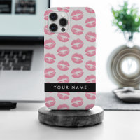 Pink Lips, Kiss, Lipstick, Your Name, Personalise
