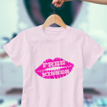 Pink Lips Lipstick Kiss Free Kisses T-Shirt