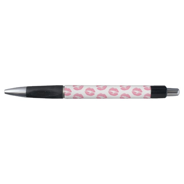Pink Lips, Pattern Of Lips, Pink Lipstick, Kiss Pen (Front)