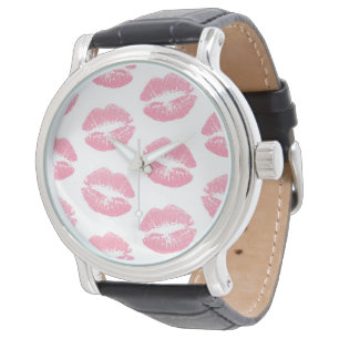 Pink Lips, Pattern Of Lips, Pink Lipstick, Kiss Watch