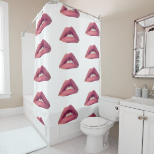 Pink Lips Shower Curtain
