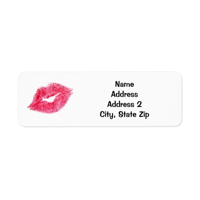 Pink Lipstick Kiss (Front)