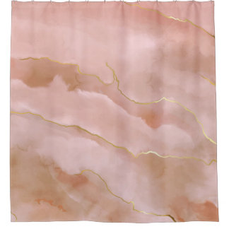 Pink Liquid Marble Gold Texture