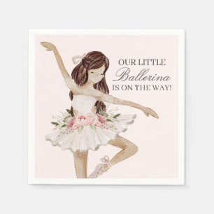Pink Little Ballerina Plates Ballet Party Decor  Napkin