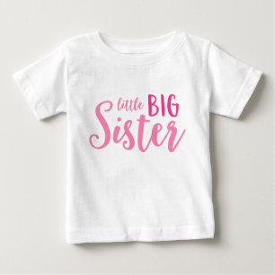 Pink Little Big Sister Toddler Long Sleeve Tee
