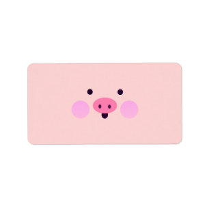 Pink Little Piggy Labels