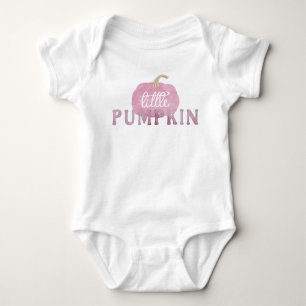 Pink Little Pumpkin Fall Baby Bodysuit