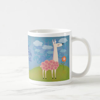 Pink Llama on Hilltop Mug