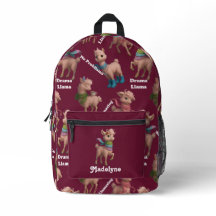 Pink Llama Pattern Perzonalized