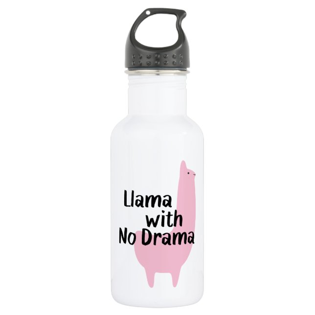 Pink Llama Water Bottle (Front)