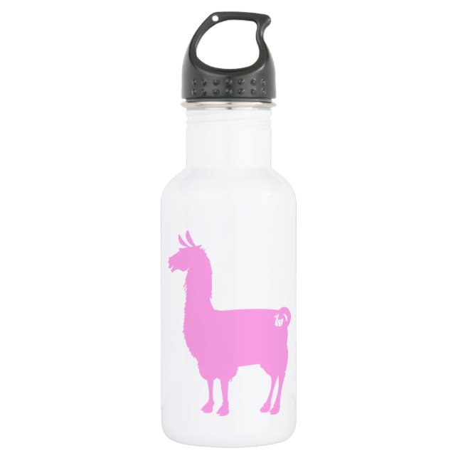 Pink Llama Water Bottle (Front)