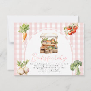 Pink Locally Grown Fresh Market Books for baby Postcard