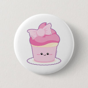 Pink Lolita Cupcake 2 Inch Round Button