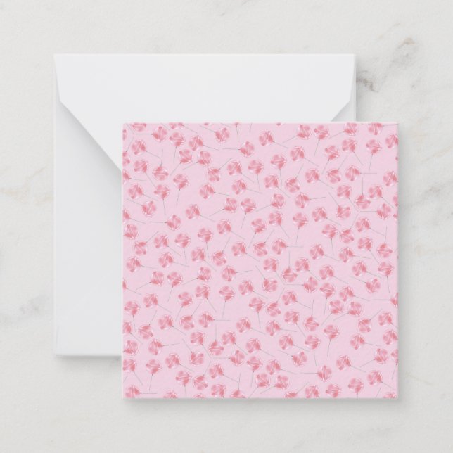 Pink Lollipop Pattern Card (Front)