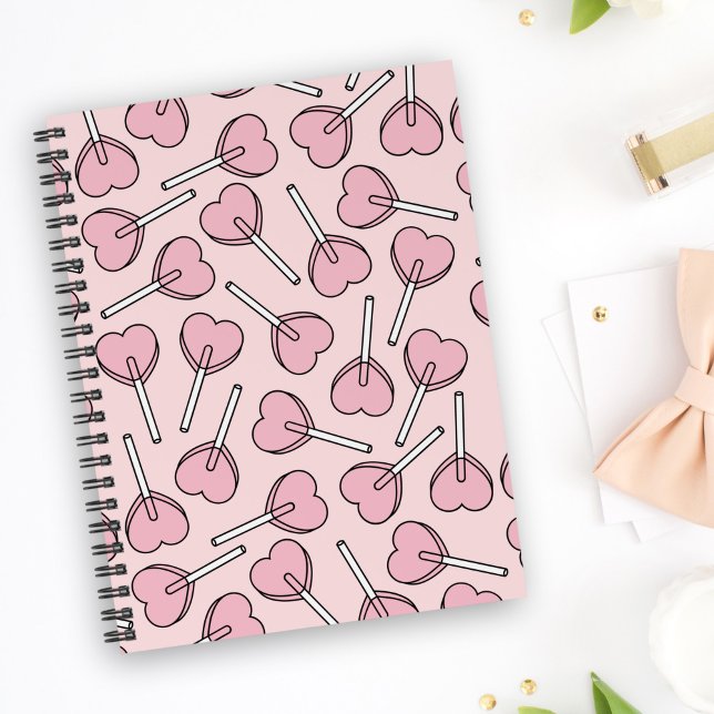 Pink Lollipops, Heart Lollipops, Lollipop Pattern Planner (Creator Uploaded)