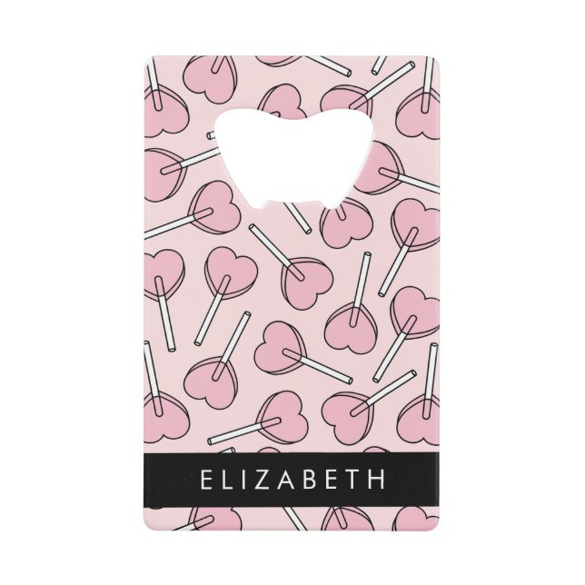 Pink Lollipops, Heart Lollipops, Lolly, Your Name (Devant)