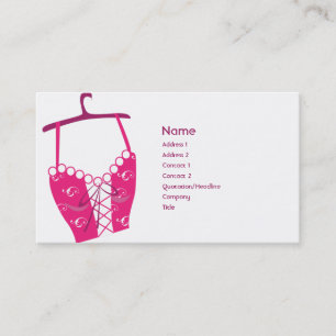Pink Longlinebra - Business Card