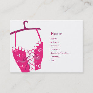 Pink Longlinebra - Chubby Business Card