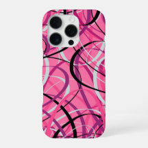 Pink Loops Abstract Art