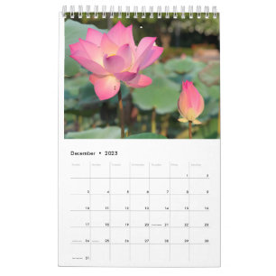 Pink Lotus Calendar 
