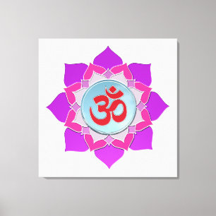 Pink lotus canvas print