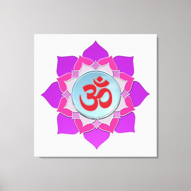 Pink lotus canvas print (Front)