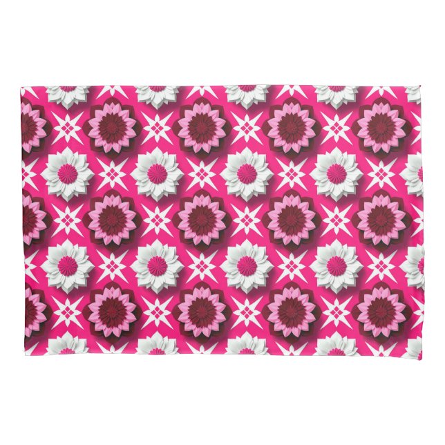 🌸 Pink Lotus Floral Decor Gift Idea Dream 🌸 Pillowcase (Front)