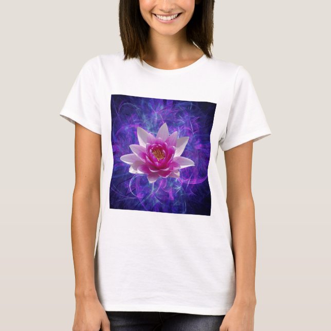 Pink lotus flower and meaning T-Shirt (Front)