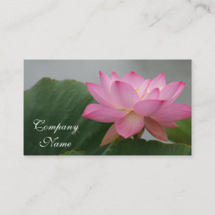 Pink Lotus flower Business Card