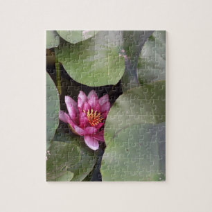 Pink Lotus Flower  Photo Puzzle with Gift Box