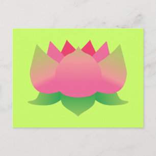Pink Lotus Flower Postcard