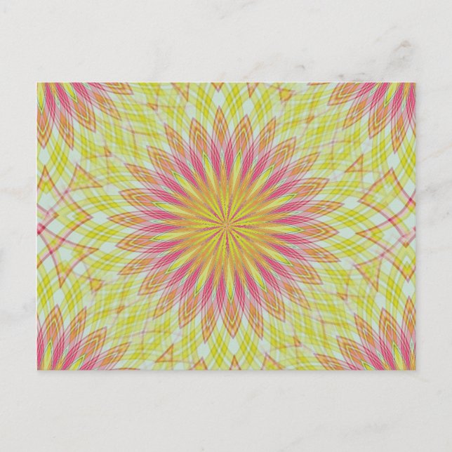 Pink Lotus Flower Postcard (Front)