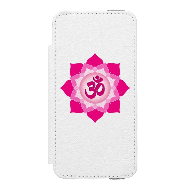 Pink lotus incipio iPhone wallet case (Folio Front)