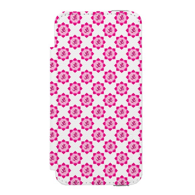 Pink lotus incipio iPhone wallet case (Folio Front)