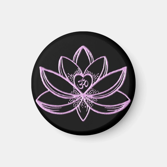 Pink Lotus  Magnet (Front)