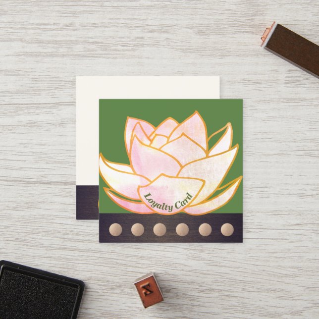 Pink Lotus Mandala 6 Punch Loyalty (Front/Back In Situ)